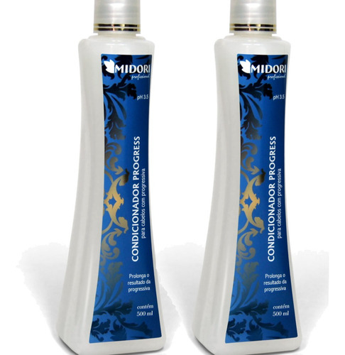 Kit 2 Condicionador Progress 500ml Midori Profissional