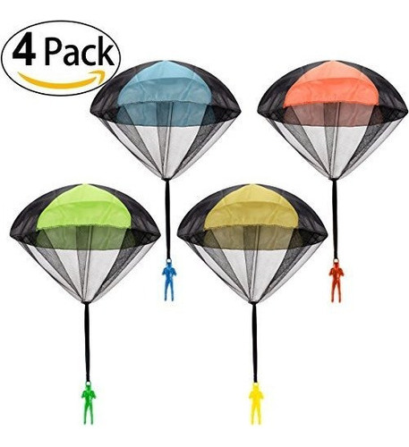 Csys Parachute Toy 4 Piezas Set Tangle Free Throwing Parachu