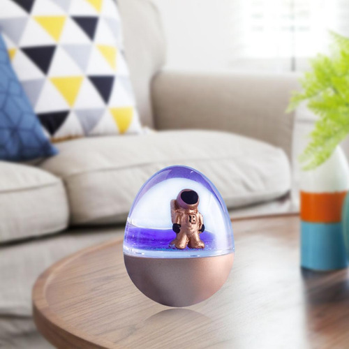 Lindo Vaso De Arena Movediza LĂquida De Astronauta Adorna