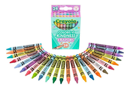 Giz De Cera Colors Of Kindness Crayola 24 Unidades 