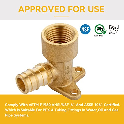 Montaje: Codo De Oreja Caída Pex-a 1/2puLG X 1/2puLG Npt