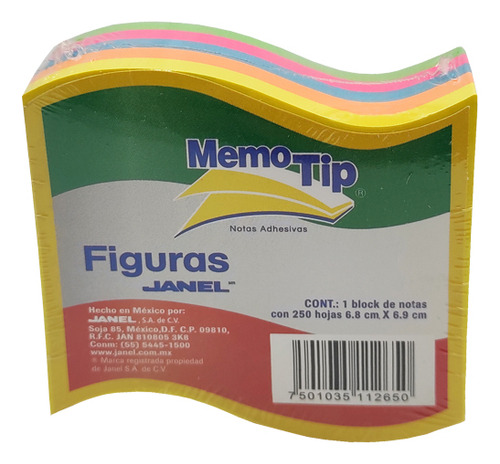 Notas Adhesivas Memotip De Bandera 250h 6.8x 6.9cm 1pzs