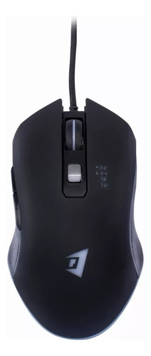Mouse P/ Computador - Mouse Gamer Botones Laterales Usb Color Negro