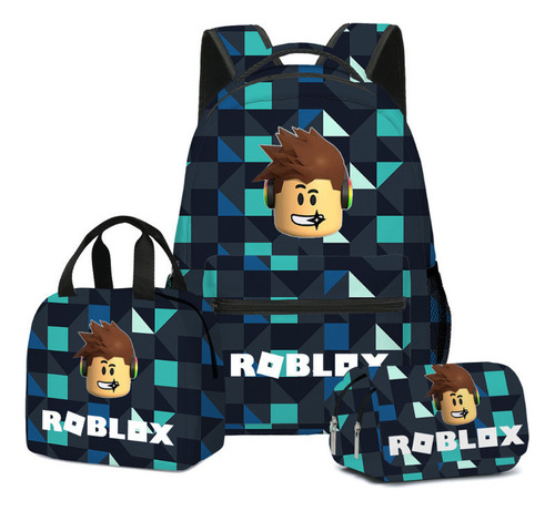 Mochila Escolar Roblox, Lonchera, Mochila Color