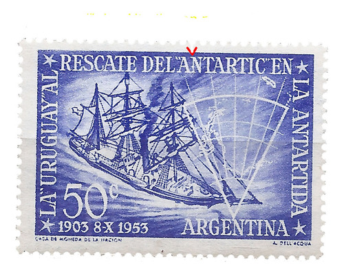 Argentina Gj 1024 Variedad $ Rescate Antártida Mt 538 Mint