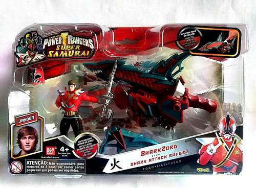 Power Rangers Super Samurai Sharkzord E Ranger Fogo Bandai