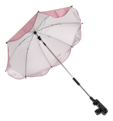 Sombrilla De Cochecito De Cochecito De Bebé Parasol Rosado