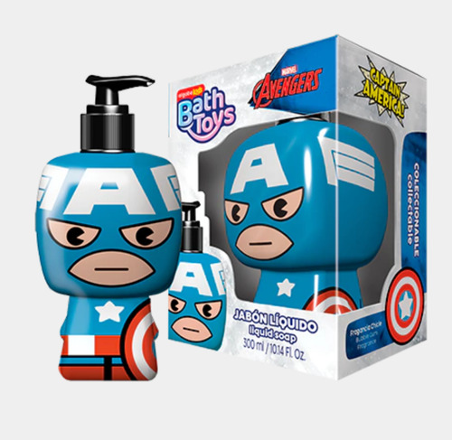Jabón Líquido Avengers Capitán América 300 Ml.