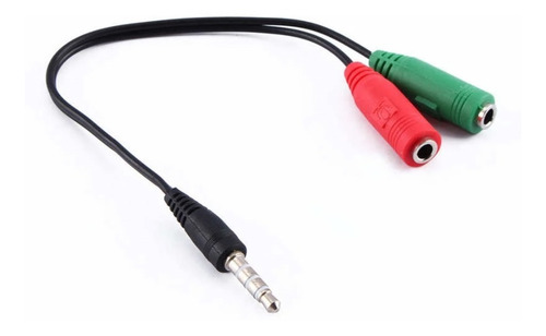 Imagen 2 de 2 de Cable Adaptador Cable Divisor Audio De 3,5 Mm De Auriculares