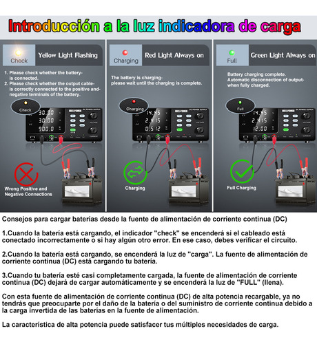 3.7V 24V 12V Cargador Rápido Inteligente Ajustable Cargador de Batería Para batería de litio Batería Ni-MH OCP