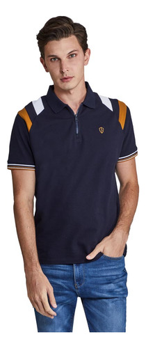 Playera Polo Manga Corta Marino D.e.e.p Selection Hombre