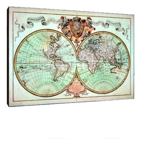 Cuadros Poster Mapas Planisferio Antiguos M 20x29 (gos (6))