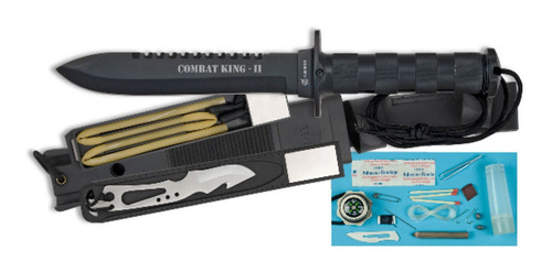 Cuchillo Supervivencia Albainox Combat King Ii + Accesorios