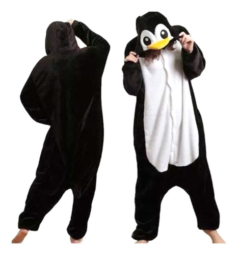 Pijama Disfraz Polar Para Adultos Diseño De Pinguino