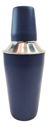 Coctelera Color Con Filtro Tapa Alta Acero Inoxidable 500cc Color Azul