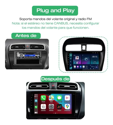 Qp Auto Radio Estéreo Android Gps Para Mitsubishi Mirage