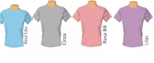 10 Camisas Color Para Sublimação Gola V Ou Redonda Masc/fem!