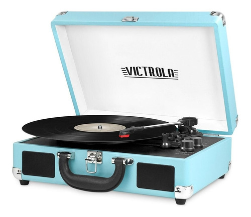 Tocadiscos Victrola The Journey+bth+3 Vel. Parlantes Estéreo Color Turquesa