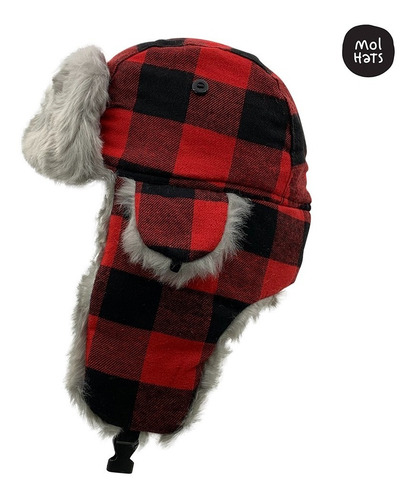 Imagen 6 de 9 de Gorro Nieve Ski Snow Alto Frío Aviador Outdoors Ruso Orejera