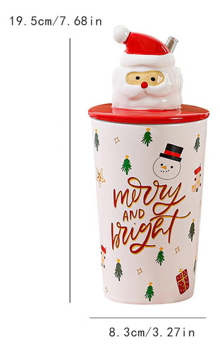 Caja De Regalo Para Taza Navideña, Taza Para Café Con Tapa