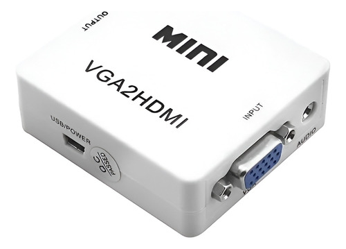 Conversor De Audio Y Video Vga A Hdmi Mini Full Hd Activo