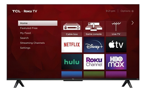 Smart Tv 55 Tcl Series 4 55s451 Led 4k Negro Con Roku Tv