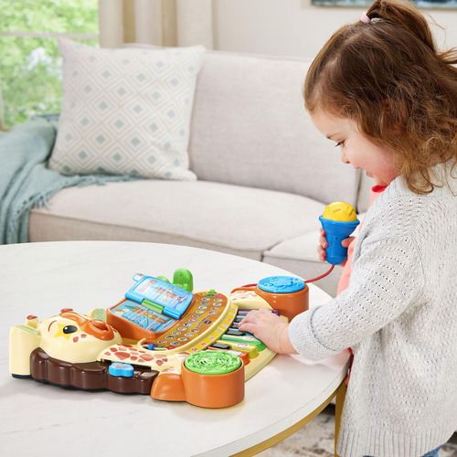 Piano De Brinquedo Vtech Zoo Jamz Giraffe Com 20 Músicas Por