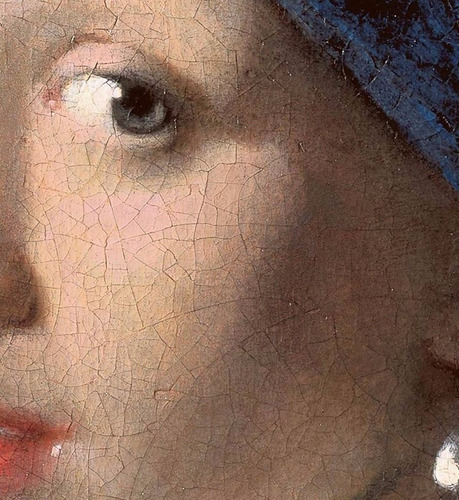 Imagem 2 de 2 de Poster Hd Vermeer 60x70cm Moça Com Brinco De Pérola