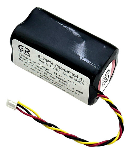 Bateria Real 2600mah Ropo Glass 3 E Abir Robô Aspirador Pó