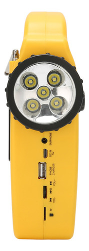 Radio Solar De Manivela Am Fm Sw Radio De Emergencia Con Led