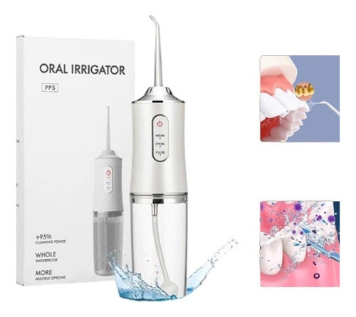 Irrigador Dental Oral Portátil Recarregável Usb 220ml