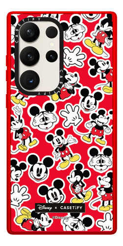 Case  Galaxy S23 Mickey Rojo Transparente