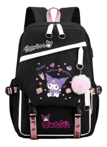 Mochila Japonesa Reforzada Periférica Kuromi Melody