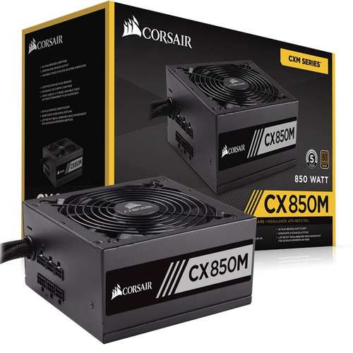 Fuente Corsair Cx850m 850w Semi Modular Cert 80 Plus Brz Env