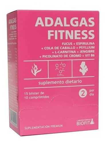 Imagen 1 de 1 de Quemagrasas Adalgas Fitness 150 Comp Laboratorios Biofit