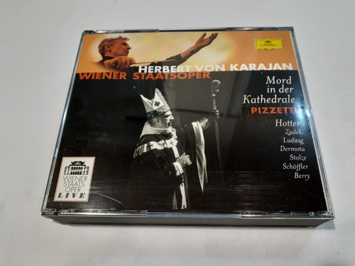 Mord In Ter Kathedrale, Pizzetti, Karajan 2cd 1998 Alemania