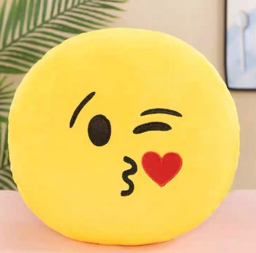 Pacote: 3 almofadas de emoji com rosto vermelho