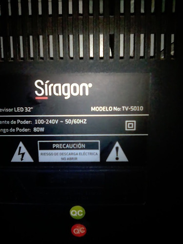 Imagen 1 de 1 de Tv Siragon De 32   Modelo 5010 Para Repuesto 