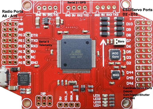 Controladora Vuelo Drone Multiwii Pro Basada En Arduino Mega (Usado)
