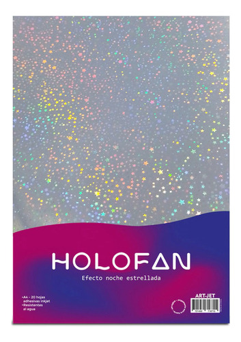 Papel Autoadhesivo Holofan Noche Estrellada 20h Inkjet