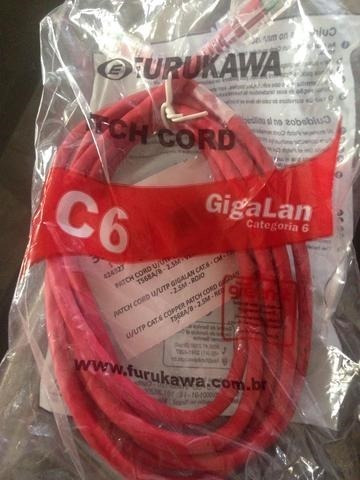 2 Patch Cord Cat6 Furukawa Gigalan Vm. 7 M. Lacrado