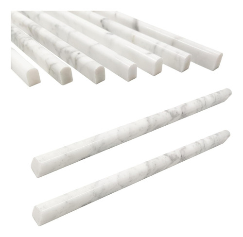 Juego De 15 Azulejos De Mármol Blanco Carrara De 0.5 X...