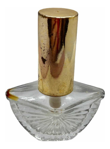 Antiguo Perfumero De Vidrio Con Atomizador (Usado)
