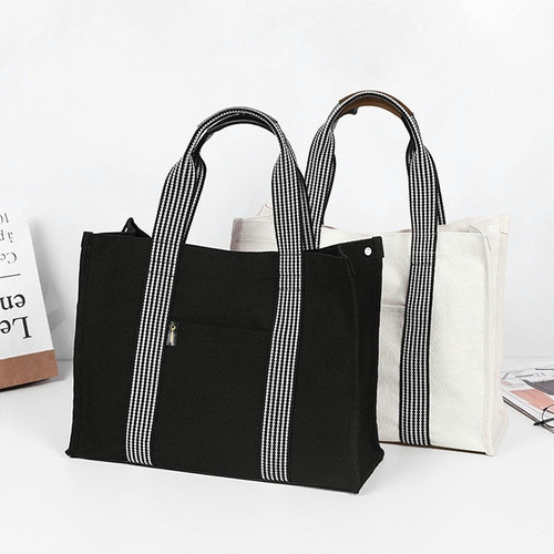 Bolso De Hombro For Mujer Bolso De Lona Portátil
