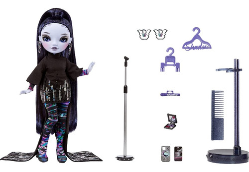 Rainbow High Shadow High Muñeca Reina Glitch Crowne.