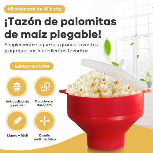 Palomera Para Microondas De Silicón, Palomitas Microondas,