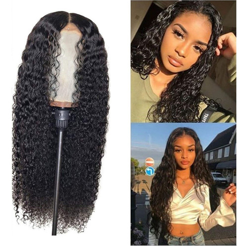 D2 Peruca De Cabelo Encaracolado Peruano Glueless Lace Front