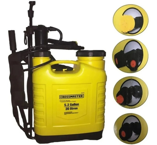 Pulverizador Mochila A Presión Manual 20 Lts Crossmaster