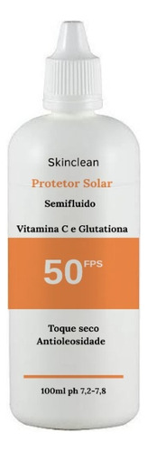 Protetor Solar Com Vitamina C E Glutationa 50 Fps 100ml