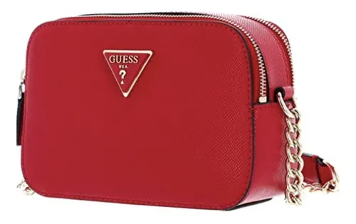 falta Alojamiento Estallar Bolsa Crossbody Guess Roja Tipo Cámara Nueva Y Original